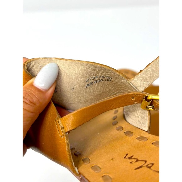 Boden Serrana Light Brown Leather Sandals Size 38 - Picture 5 of 7